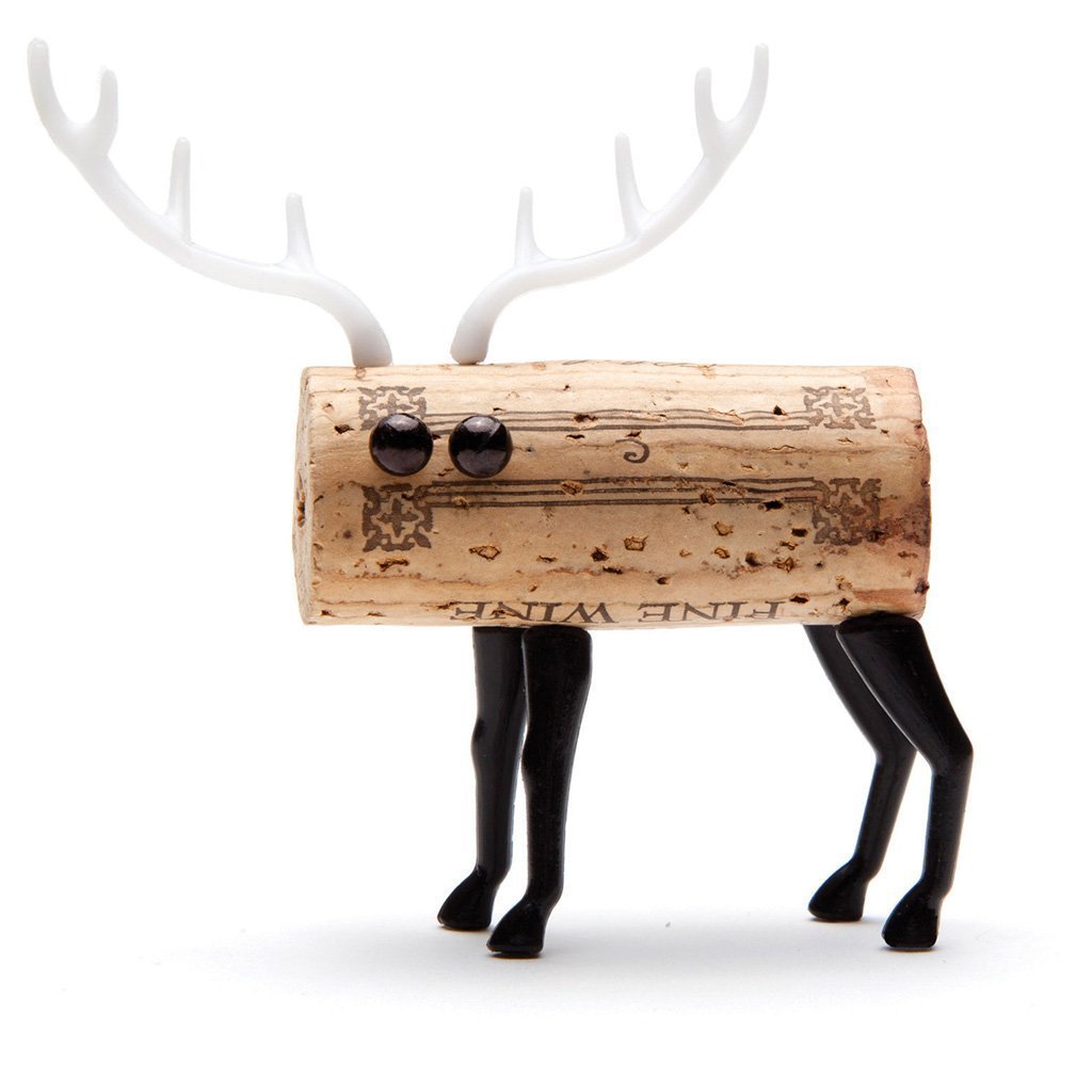 Animal characters made from wine corks โ fun party gift - Deer