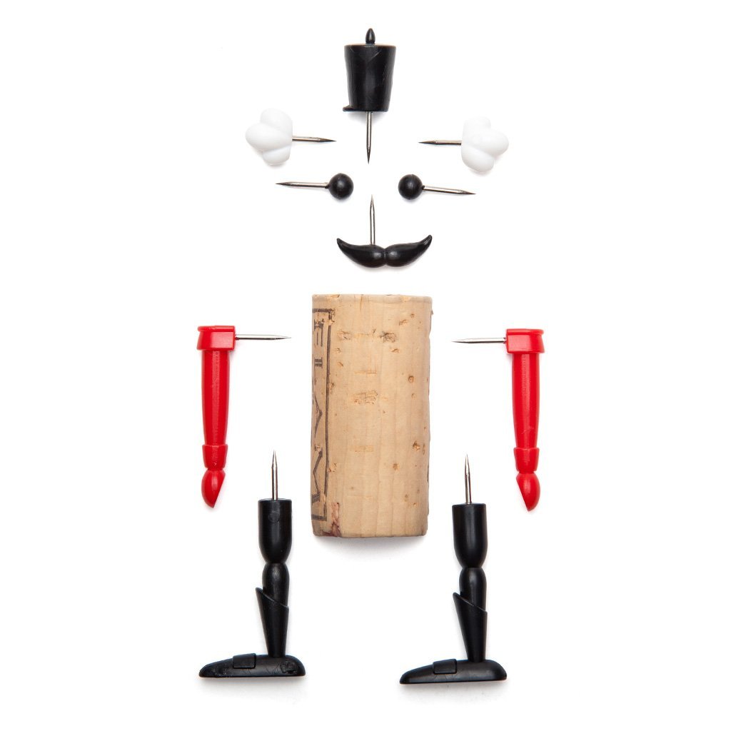 Nutcracker fun wine bottle toys plug into corks โ classics - monkey business