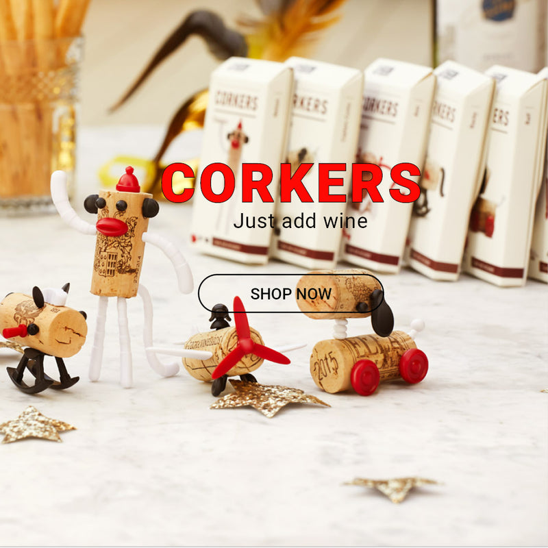 corkers - bring your corks to life. fun gift for wine lovers 