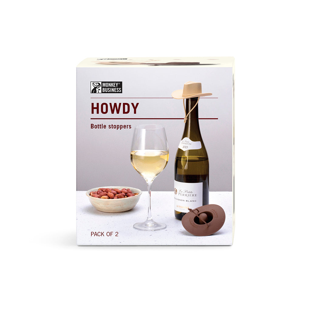 Howdy | Silicone Cowboy Hat  wine  fun party gift - gift pack for  Stocking Stuffers
