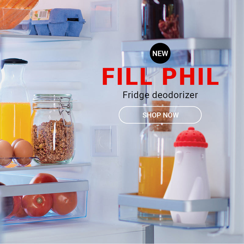 Fill Phil fridge deodorizer – cute baking soda buddy
