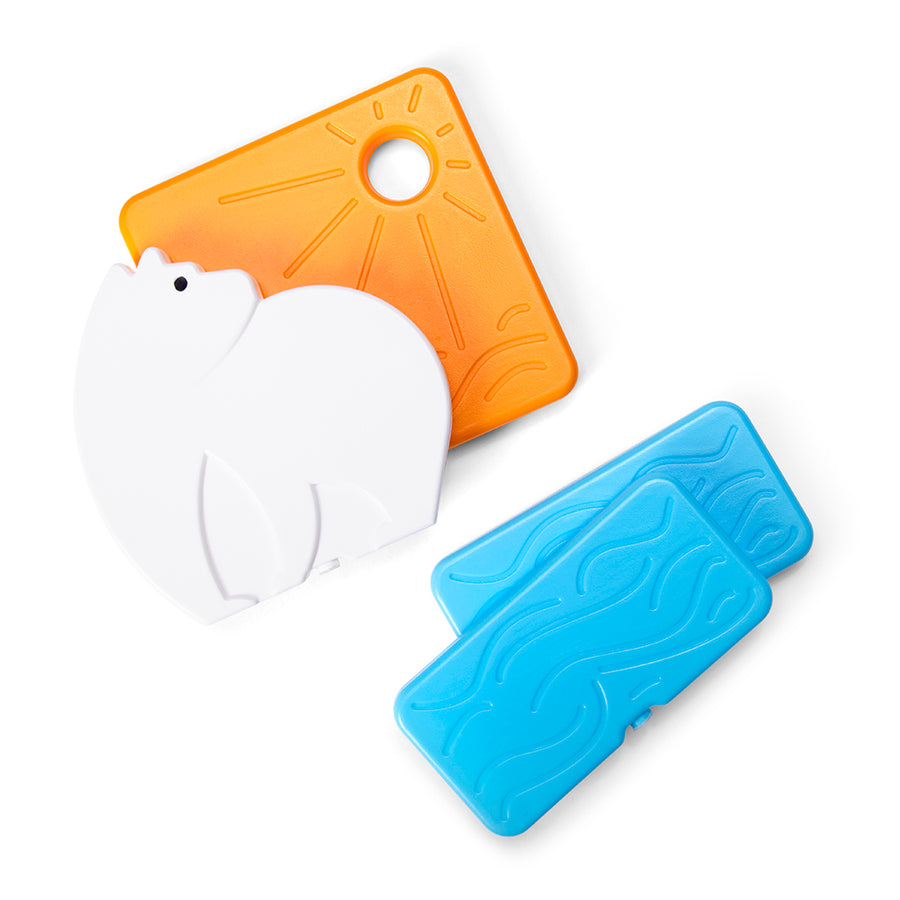 BACK TO COOL | Slim ice packs Polar Bear  Set includes 4 reusable iceblocks.  Monkey Business