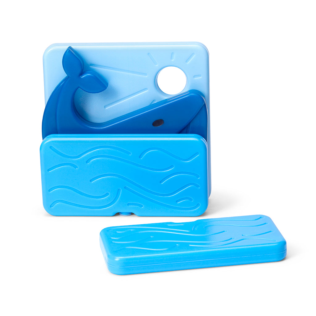 Fun ice packs set - Whale– reusable cooling for lunch & drinks