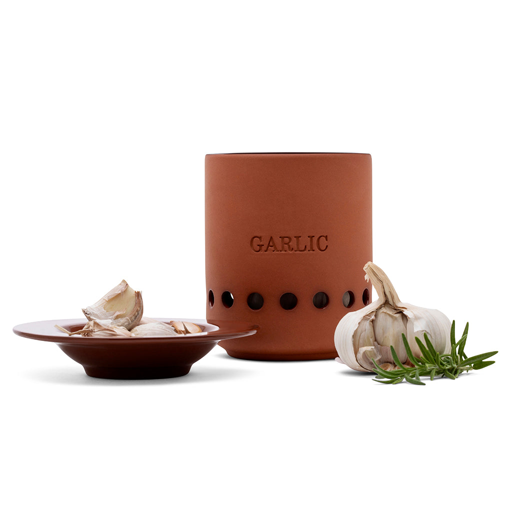 heads and cloves container for storing garlic