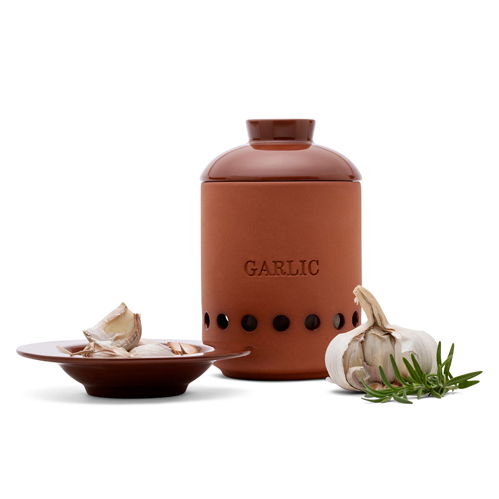 heads and cloves container for storing garlic