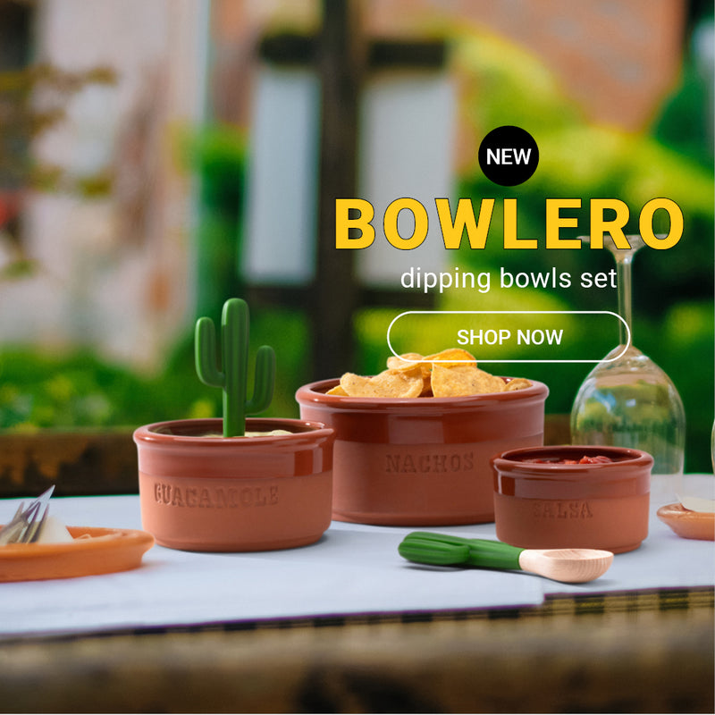 Mexican Terracotta Serving Bowls | Bowlero - Monkey Business. A Terracotta Dipping Bowls Set that will add a rustic touch of Mexico to any dinner or party