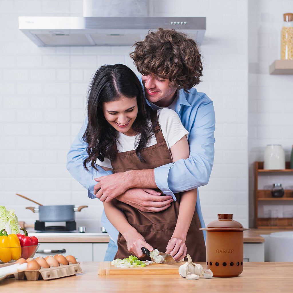 Terracotta garlic keeper by Monkey Business- Gifts for Cooks