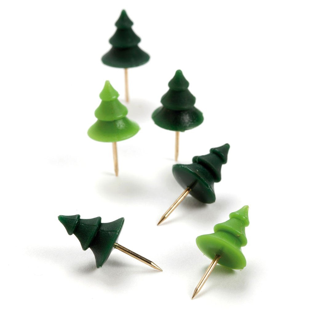 tree-shaped pins