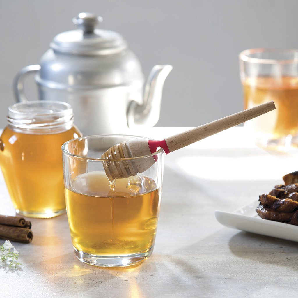Honey server shaped like a tulip for neat pouring