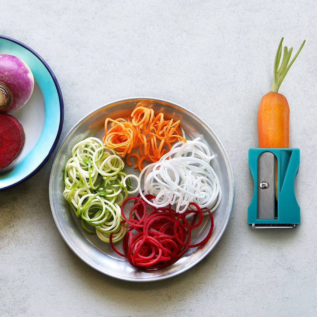 Karoto Julienne peeler & curler – whimsical kitchen tool