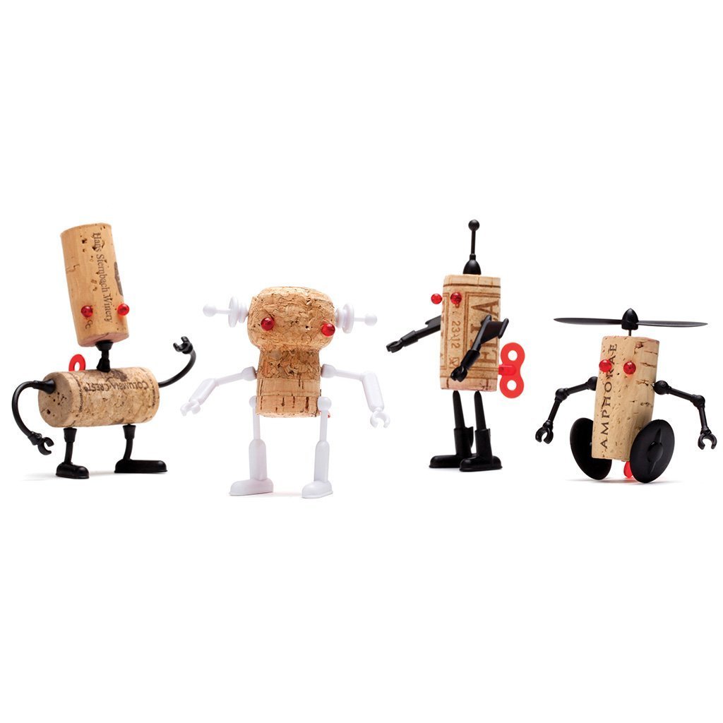 CORKERS ROBOTS FAMILY PACK | 4 for the price of 3 - Party Favors - Monkey Business Europe