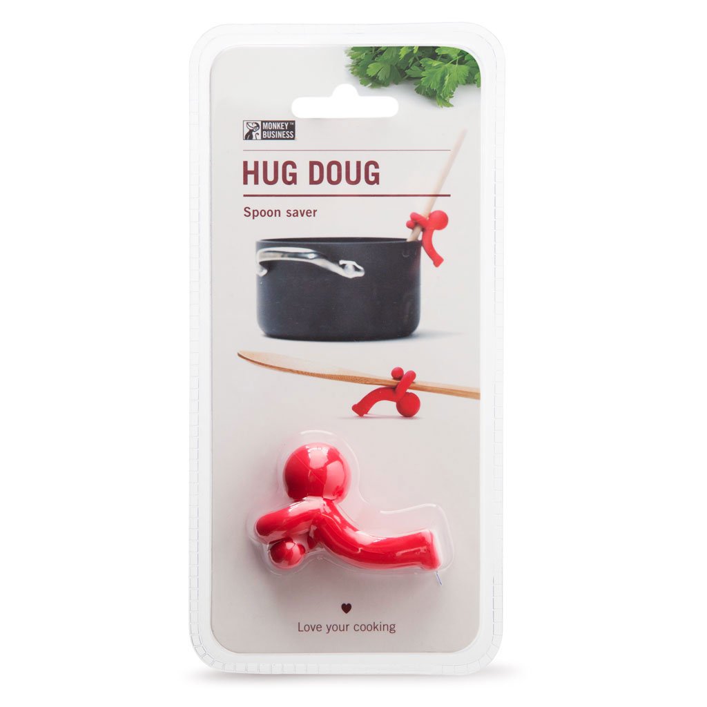 Monkey Business Hug Doug Spoon Saver | Spoon Holder and Lid Lifter Stopping  The Spoon from Falling in | Silicone Spoon Rest | Stove Spoon Holder 