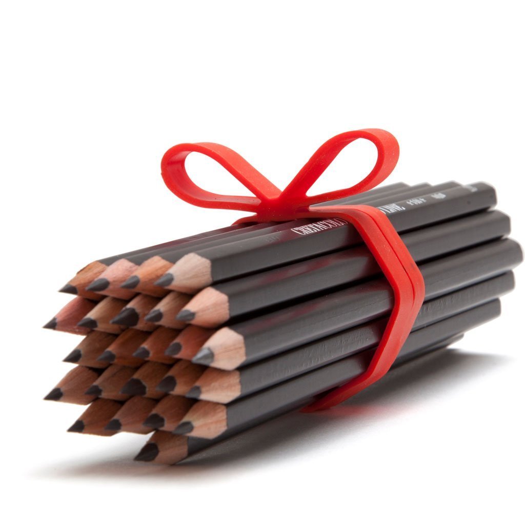 gifted elastic ribbons reusable Red elastic bands holding a wrapped gift  by  Monkey Business