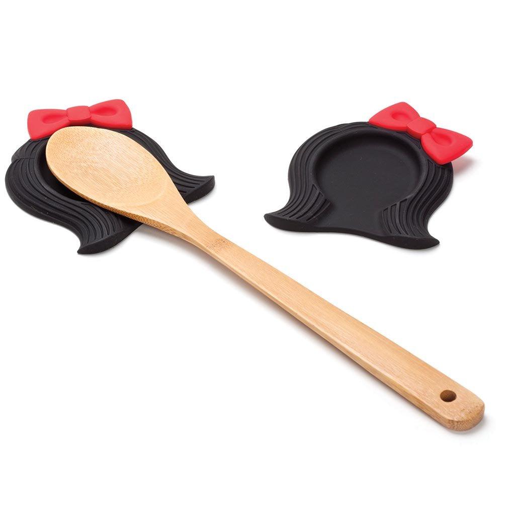 Betty’s Silicone spoon rest shaped like Betty for clean counters - kitchen accessory