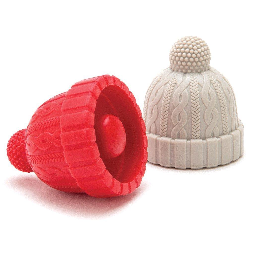 BEANIE  | 2 Silicone Winter Hat Wine Bottle Stoppers  shaped like beanies - pack of 2 - Monkey Business