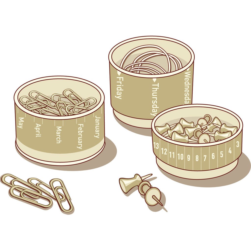 CALENDAR TIN | 3 story tin container -  - Monkey Business Europe