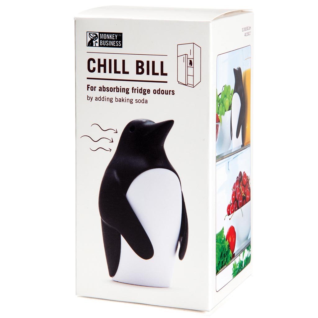 CHILL BILL | Fridge deodorizer - Deodorant & Anti-Perspirant - JUST ADD BAKING Soda Monkey Business - gift pack