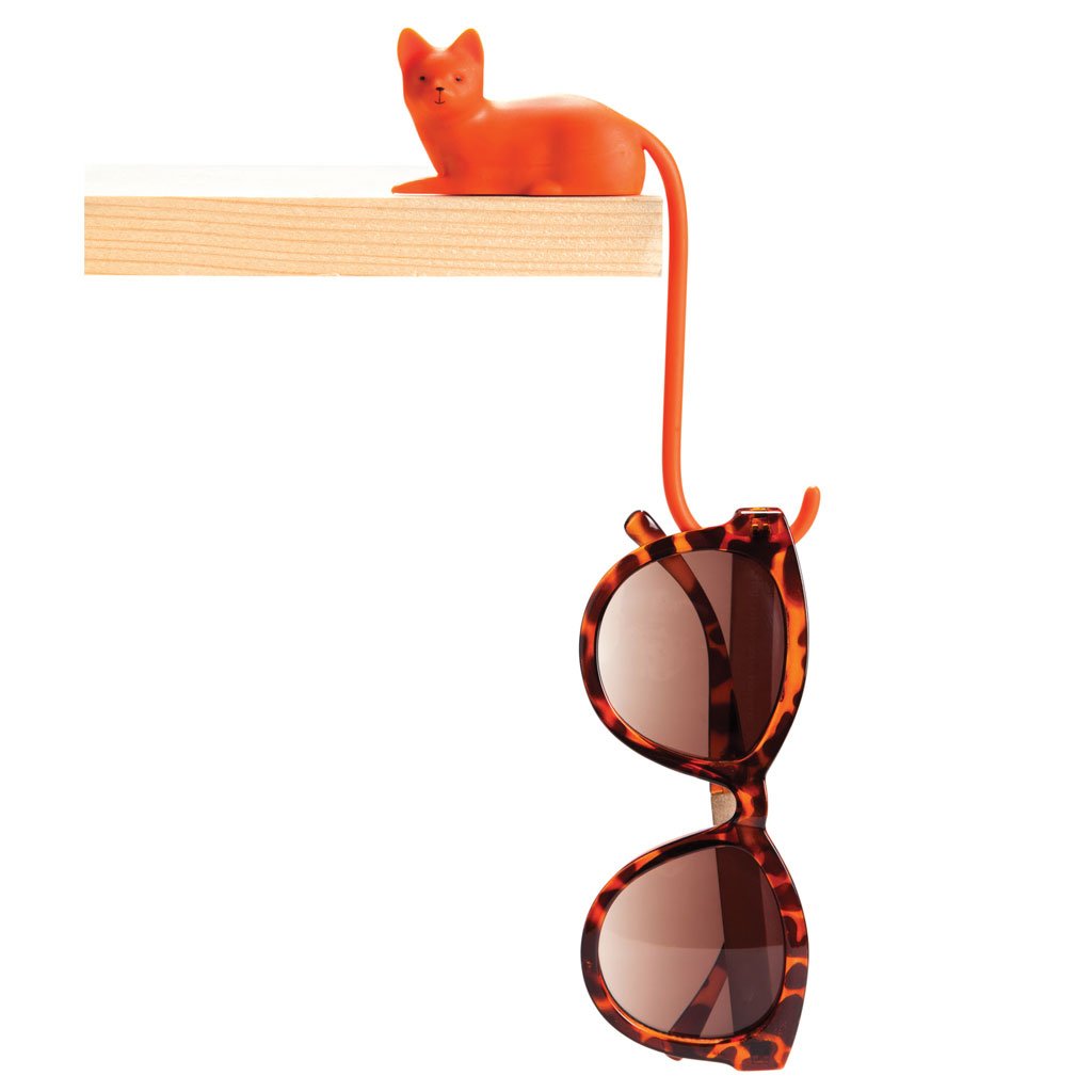 ginger cat screen hook for organitasion	cute monitour hook for holding small items by Monkey Business - gift pack