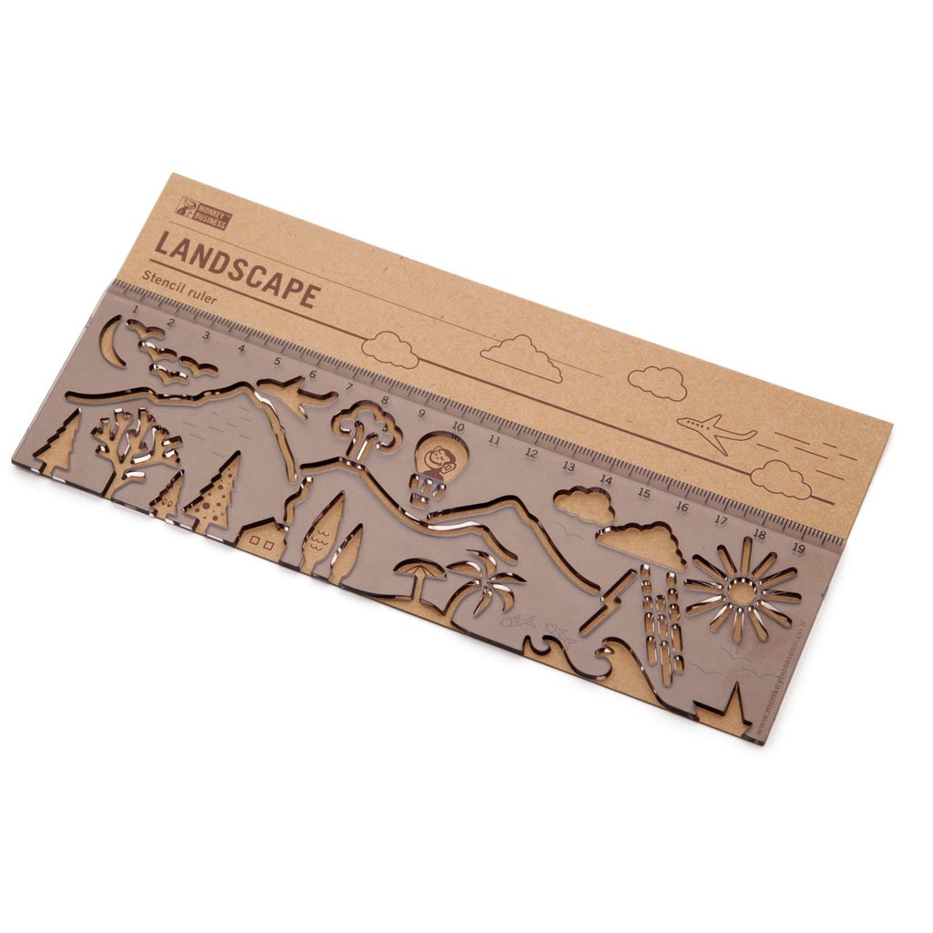 LANDSCAPE | Magical stencil & ruler - Rulers - Monkey Business Europe